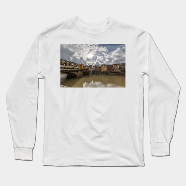 Ponte Vecchio Long Sleeve T-Shirt by Memories4you